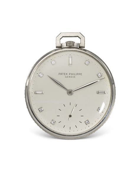 patek philippe silver with diamonds pocket watch cost|Patek Philippe pocket watch value.